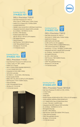 DELL Precision T5810 DELL Precision T5810 DELL Precision