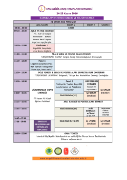 1. Engellilik Araştırmaları Kongresi Duyuru metnini g&ouml;r&uuml;nt&uuml;lemek