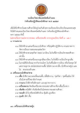 ระเบียบวิทยาลัยเทคนิคสันกาแพง ว่าด้วยข้อปฏิ