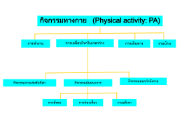 กิจกรรม ทาง กาย (Physical activity: PA)