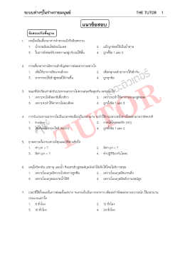 รูปแบบชีทของ The Tutor