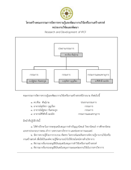 โครงสร้างคณะกรรมการจัดการความรู้และพัฒนางา