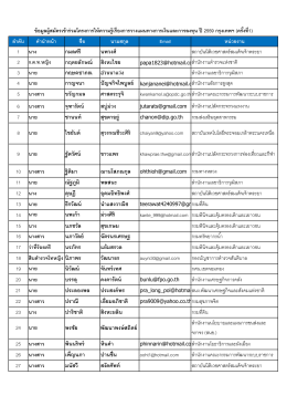 รายชื่อประกาศขึ้นเว็บ กทม. ครั้งที่ 1