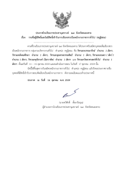 ประกาศโรงเรียนราชประชานุเคราะห์ ๒๗ จังหวัดหนองคาย เรื่อง รายชื่อผู้มี