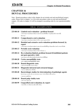 chapter 16 dental procedures