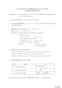 20/10/2559 ตารางแสดงวงเงินงบประมาณที่ได้รับจัดสรร  ¹