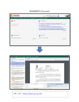 ระบบเอกสาร E-Document URL Link : https://edoc.psu.ac.th/