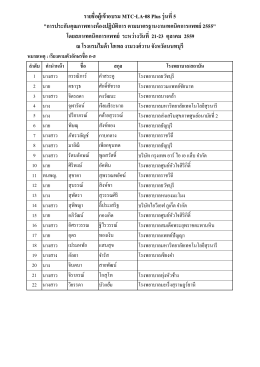 Open รายชื่อ - สภาเทคนิคการแพทย์