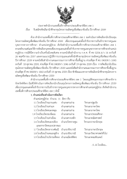 ประกาศสานักงานเขตพื้นที่การศึกษาประถมศึกษา