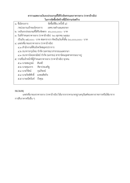 ตารางแสดงวงเงินงบประมาณที่ได้รับจัดสรรและร