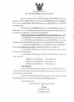 การยื่นคำร้องติดตั้ง รื้อถอน เปลี่ยนแปลงข้อความป้าย