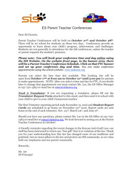 ES Parent Teacher Conferences