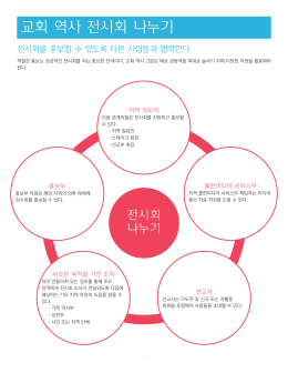 교회 역사 전시회 나누기