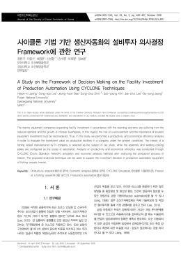 사이클론 기법 기반 생산자동화의 설비투자 의사결정