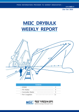 MEIC 주간 리포트(10월21일자)