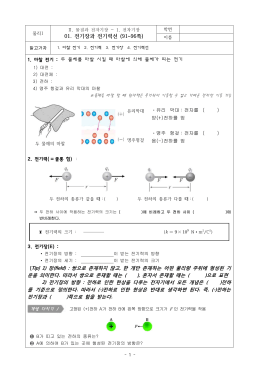 01. 전기장과 전기력선 (91~96쪽)