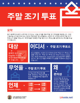 주말 조기 투표 - LAVote.net