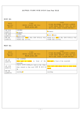 색시한 모의고사 Semi Final 정오표