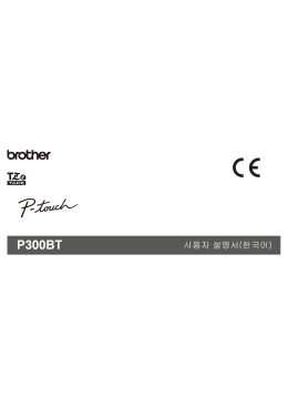 사용자 설명서(한국어 ) P300BT