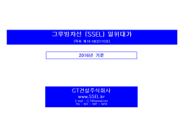 그루빙차선 일위대가