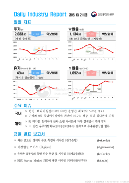 Daily Industry Report 2016. 10. 21(금)