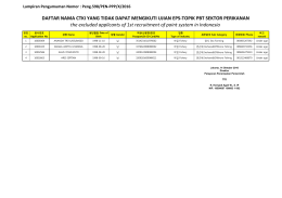 the excluded applicants of 1st recruitment of point system