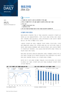 퀀트전략 - 미래에셋대우