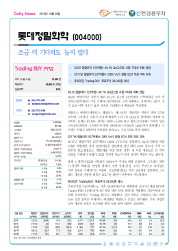 롯데정밀화학 - 신한금융투자