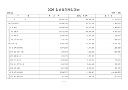2006 일반회계세입예산