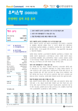 우리은행 - 신한금융투자