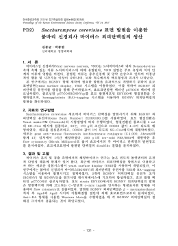 PD2) Saccharomyces cerevisiae 표면 발현을 이용한