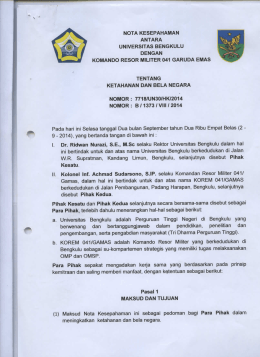 Page 1 NOTA KESEPAHAMAN ANTARA UNIVERSITAS