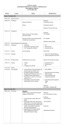 Jadwal Acara