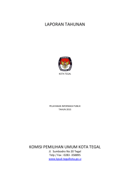 laporan pelayanan informasi publik tahun 2015