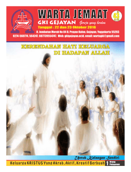 warta jemaat - GKI Gejayan
