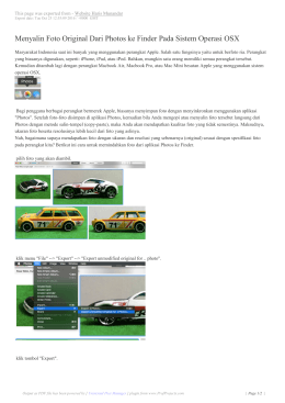 Menyalin Foto Original Dari Photos ke Finder Pada Sistem Operasi