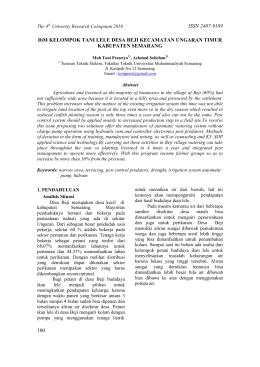 ISSN 2407-9189 IbM KELOMPOK TANI LELE DESA BEJI
