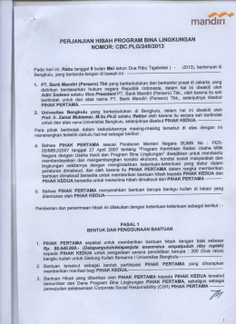 Page 1 - mandiri - PERJANJIAN HIBAH PROGRAM BINA