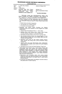 Page 1 KEJAKSAAN AGUNG REPUBLIK INDONESIA J A KA RT A