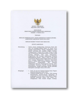 Page 1 BUPATI LAMUNGAN PRDWINSI JAWA TIMUR