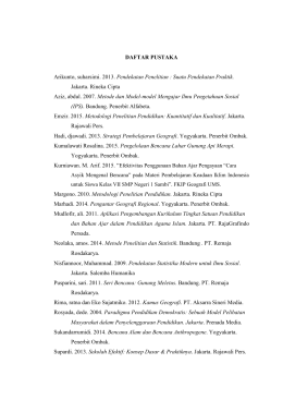 DAFTAR PUSTAKA Arikunto, suharsimi. 2013. Pendekatan