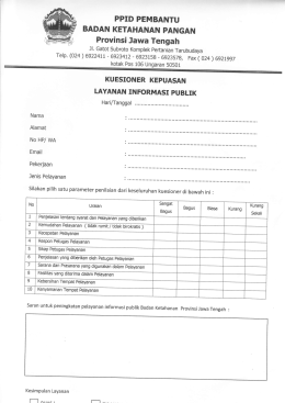 BKP Jateng - Provinsi Jawa Tengah