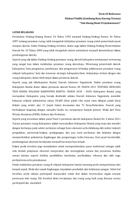 Tata Ruang Bumi Projotamansari