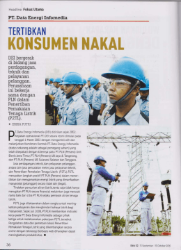 Page 1 Headline Fokus Utama PT. Data Energi Infomedia