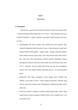 47 BAB V PENUTUP A. Kesimpulan Pada bab ini, penulis