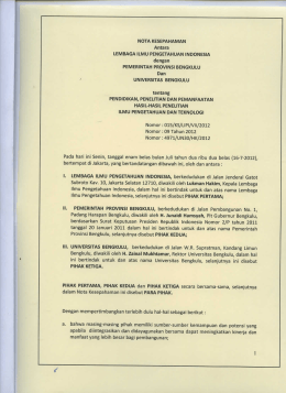 Page 1 NOTA KESEPAHAMAN Antara LEMBAGA ILMU