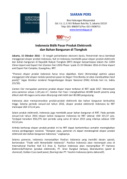 DownloadIndonesia Bidik Pasar Produk Elektronik dan Bahan