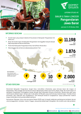 Laporan Situasi #2 DMC Dompet Dhuafa Respon Banjir Kabupaten