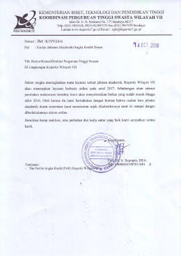 Moratorium Jabatan Akademik Dosen