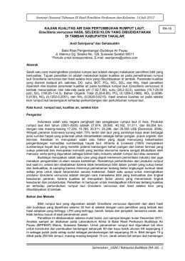 full text - Balai Penelitian dan Pengembangan Budidaya Air Payau